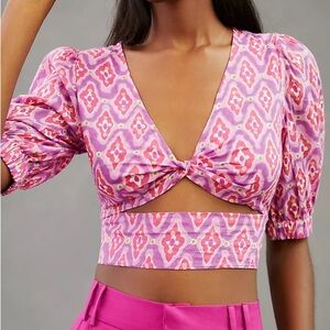 Banjanan || Aurora crop top in surreal dream mauve